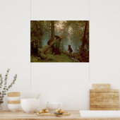 Morgen in einem Kiefernwald, 1889 Poster (Küche)