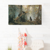 Morgen in einem Kiefernwald (Bären im Wald) Banner (Insitu)