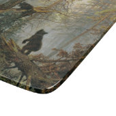 Morgen in einem Kiefernwald (Bären im Wald) Schneidebrett (Ecke)