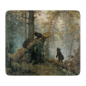 Morgen in einem Kiefernwald (Bären im Wald) Schneidebrett (Vorderseite)