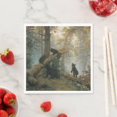 Morgen in einem Kiefernwald (Bären im Wald) Serviette (Beispiel)