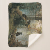 Morgen in einem Kiefernwald (Bären im Wald) Sherpadecke (Vorderseite)