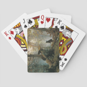 Morgen in einem Kiefernwald (Bären im Wald) Spielkarten