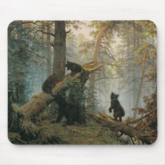 Morgen in einem Kiefernwald Mousepad (Vorne)