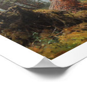 Morgen in einem Kiefernwald Poster (Ecke)