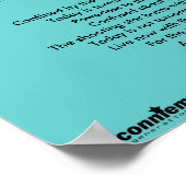 Morgen ist gestern Poster (Ecke)