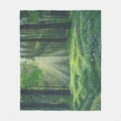 "Morgen ist kaputt" Mittelfläschchen Fleecedecke (Vorderseite)