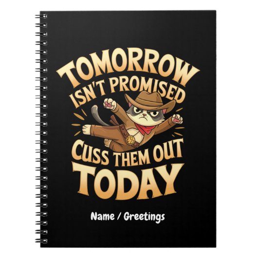 Morgen ist nicht versprochen, sie heute ausreden notizblock (Vorderseite)