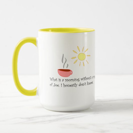 Morgen-Joe-Tasse Tasse (Links)