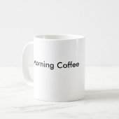 Morgen-Kaffee Kaffeetasse (Vorderseite Links)
