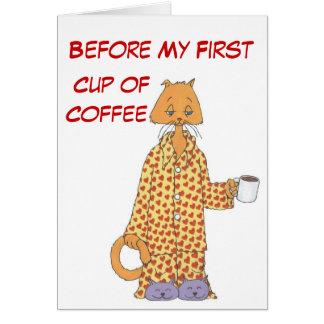 Morgen-Kaffee-Katze