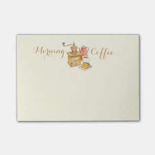 Morgen-Kaffee Posten-it® Anmerkungen Post-it Klebezettel
