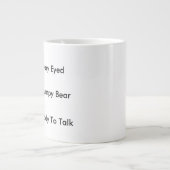 Morgen-Kaffee-Spaß-Niveaus Jumbo-Tasse (Vorderseite)