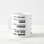 Morgen-Kaffee-Status Kaffeetasse (Vorderseite Links)