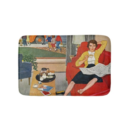 Morgen-Kaffeepause Badematte (Vorderseite)