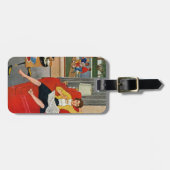 Morgen-Kaffeepause Gepäckanhänger (Vorderseite horizontal)