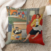 Morgen-Kaffeepause Kissen (Decke)