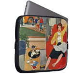 Morgen-Kaffeepause Laptopschutzhülle (Vorne Rechts)