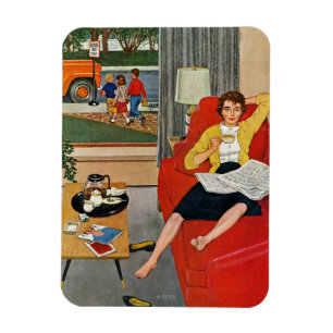 Morgen-Kaffeepause Magnet