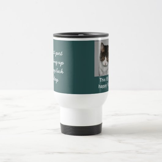 Morgen-Katze - personalisierte Tasse (Mittel)