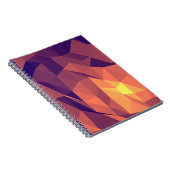 Morgen-Koffein: Lila u. gelbes gewundenes Notizblock (Rechte Seite)