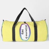Morgen lass heute duffle bag (Rückseite)