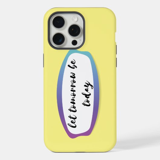 Morgen lass heute iPhone hülle (Rückseite)
