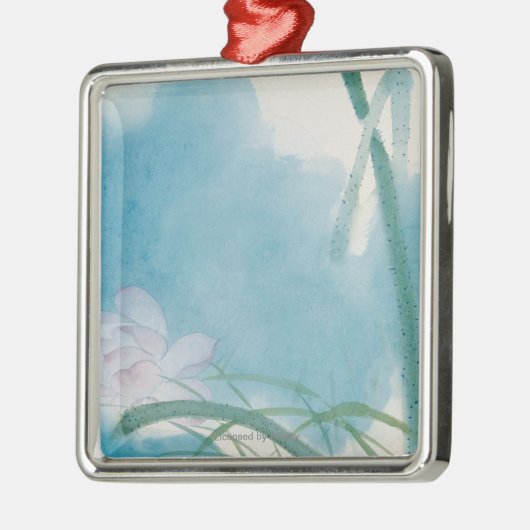 Morgen-Licht Silbernes Ornament (Links)