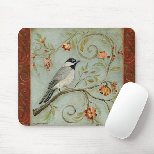 Morgen-LiedChickadee durch Kate McRostie Mousepad (Mit Mouse)
