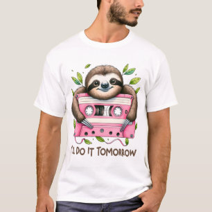Morgen Lustiger Faultier T-Shirt