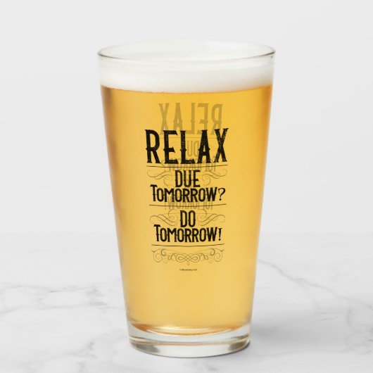 Morgen? Mach morgen! Glas (Vorne (Gefüllt))