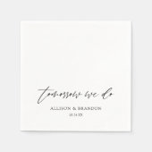 Morgen machen wir das Abendessen mit Personalisier Serviette (Vorderseite)