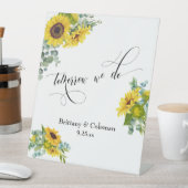 Morgen machen wir ein elegantes Probe-Dinner Sockelschild (In Situ)