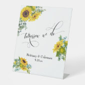 Morgen machen wir ein elegantes Probe-Dinner Sockelschild (Vorderseite)