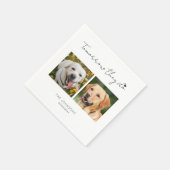 Morgen machen wir Haustier-Hund-Probe Serviette (Ecke)