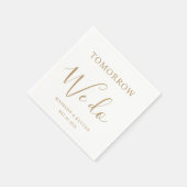 Morgen machen wir Minimal und Chic | Hochzeit von  Serviette (Ecke)