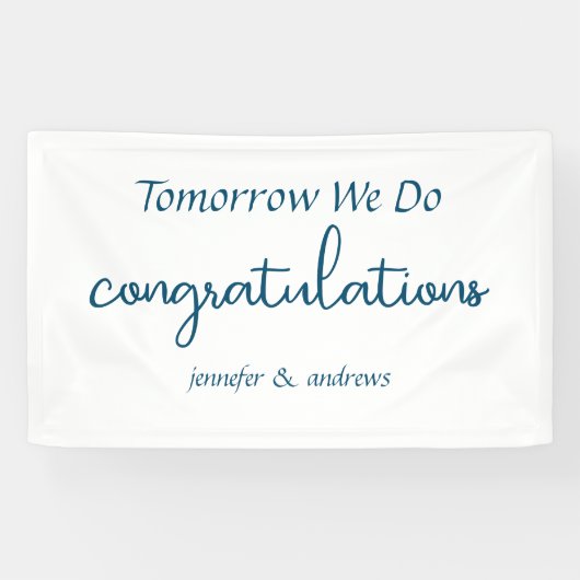 Morgen machen wir" Probe Dinner Banner (Horizontal)