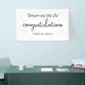 Morgen machen wir" Probe Dinner Banner (Messeveranstaltung)
