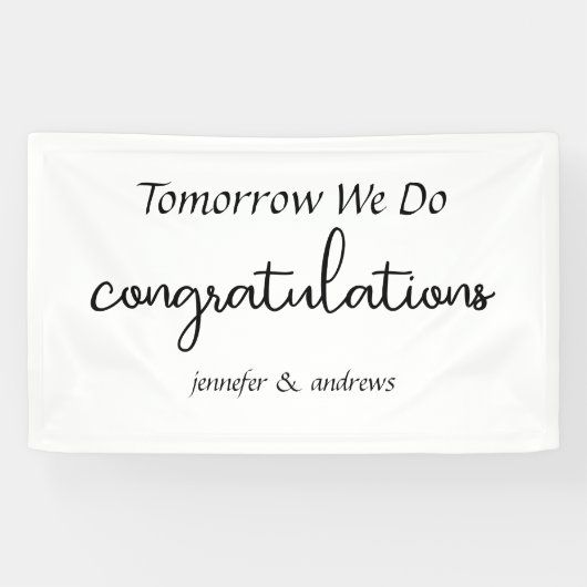 Morgen machen wir" Probe Dinner Banner (Horizontal)
