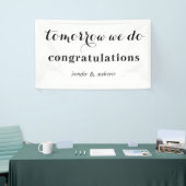 Morgen machen wir" Probe Dinner Banner (Messeveranstaltung)