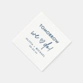 Morgen machen wir Probe-Dinner Napkins Serviette (Ecke)