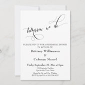 Morgen machen wir Typografie-Probe-Dinner Einladung (Vorderseite)