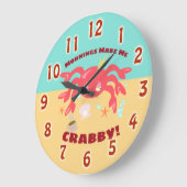 Morgen macht mich so mürrisch große wanduhr (Winkel)