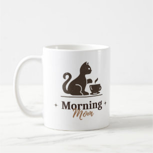 Morgen Mama – Süße Katzen-Kaffeetasse für Katzenli Kaffeetasse