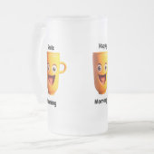 Morgen Mattglas Bierglas (Vorderseite Links)