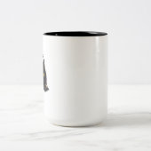Morgen-Miau-Tasse Zweifarbige Tasse (Mittel)