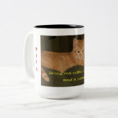 Morgen mit der Katze große Tasse (Vorderseite Links)