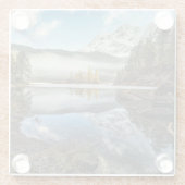 Morgen-Mood | See Eibsee Glasuntersetzer (Rückseite)