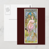 Morgen, Mucha Postkarte (Vorne/Hinten)