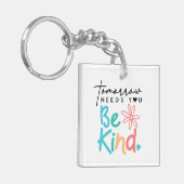 Morgen musst du nett sein schlüsselanhänger (Vorderseite links)